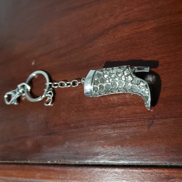 NWOT Shoe lovers key chain with stones - Picture 4 of 5